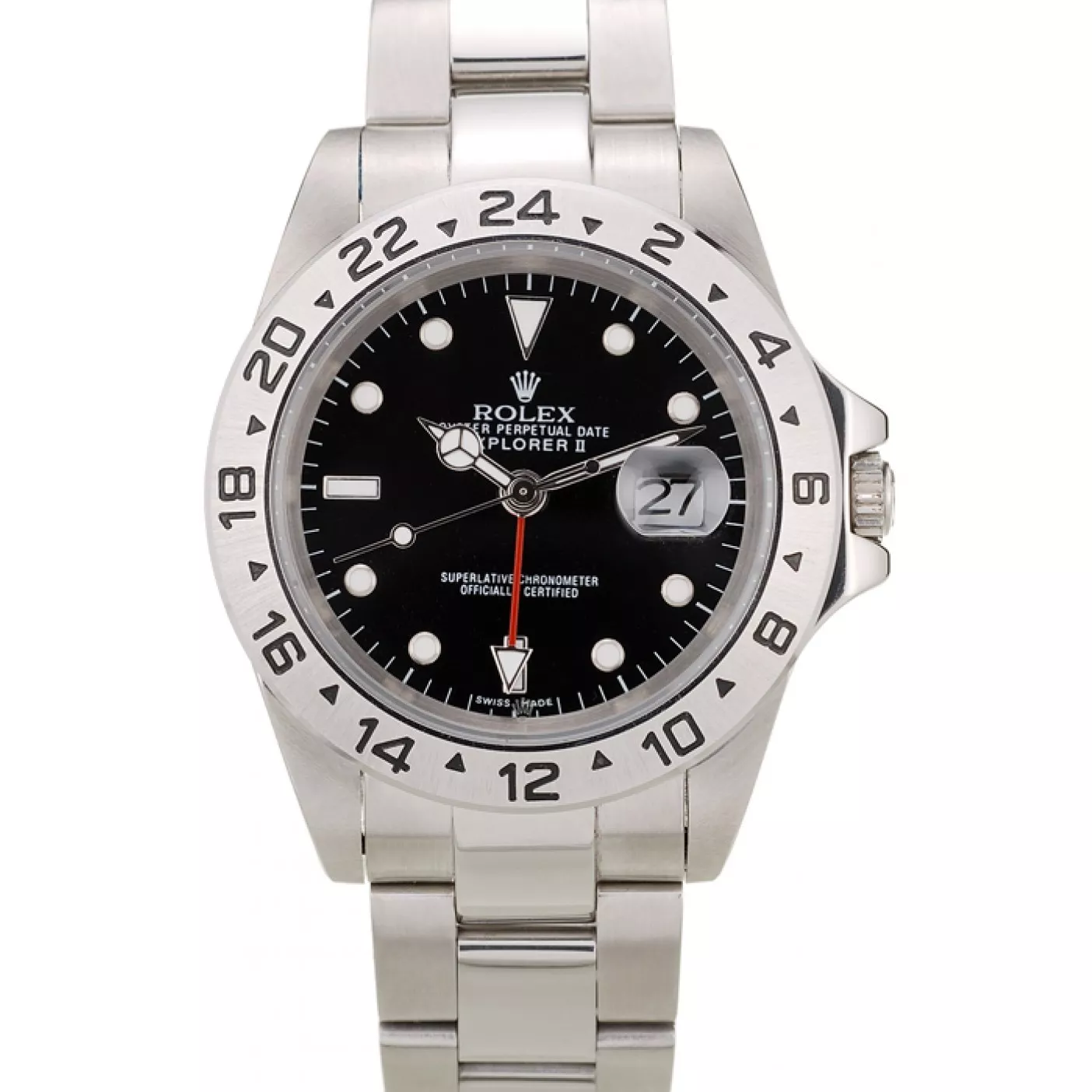 Rolex Explorer Stainless Steel Bezel Black Dial 0115