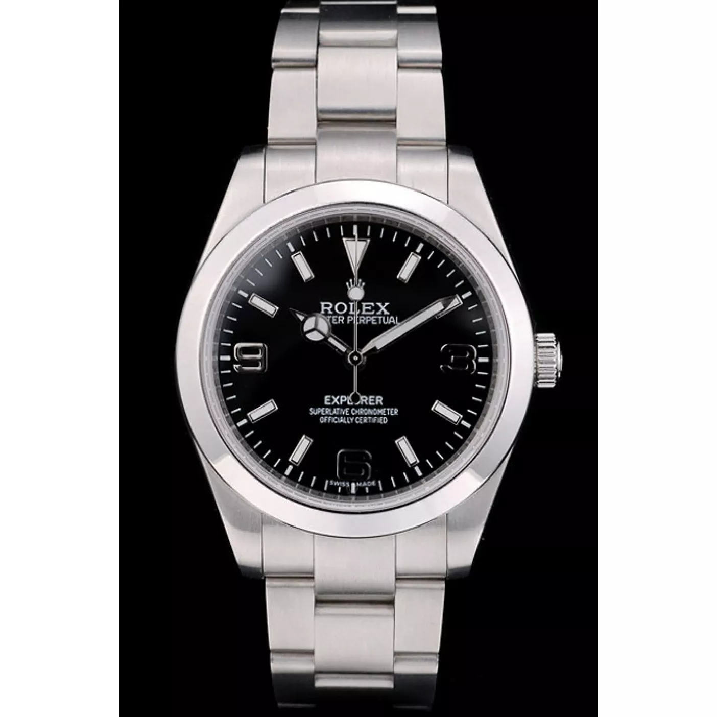 Affordable Rolex Swiss Explorer Stainless Steel Bezel Black Dial 42002 0116