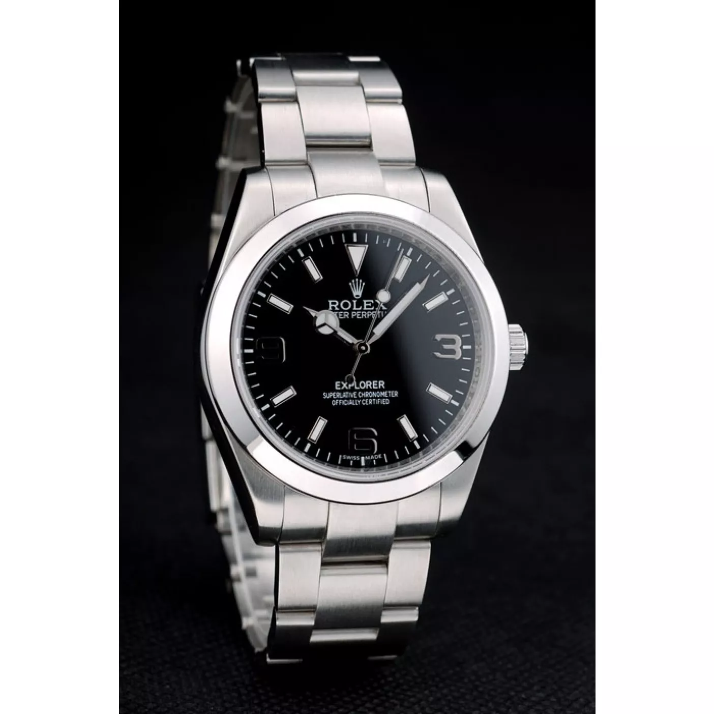 Affordable Rolex Swiss Explorer Stainless Steel Bezel Black Dial 42002 0116